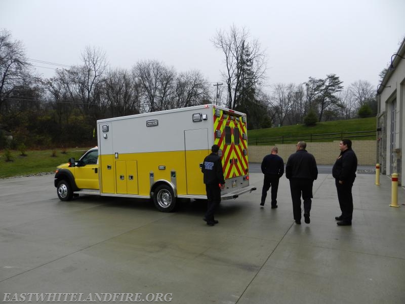 The arrival of our new ambulance at Station 5 in November 2016.